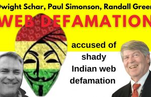 Dwight Schar's accused of shady Indian web defamation Randall Greene, Paul Simonson